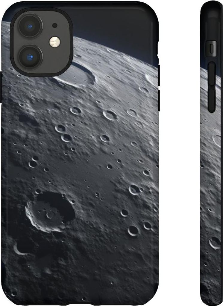 Mondkrater-Optik mit glänzender Oberfläche – Hülle Kompatibel mit iPhone 11