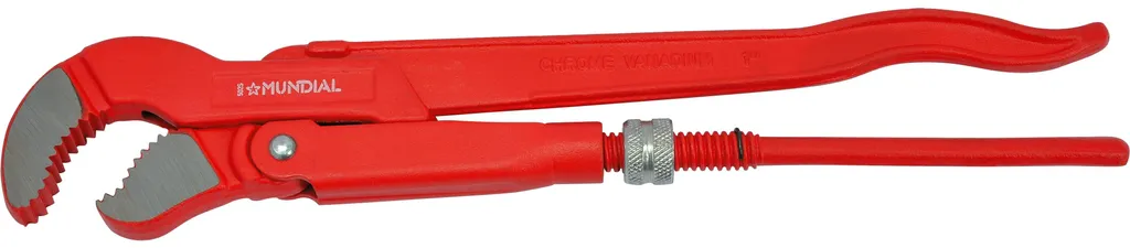Raccord coudé 45° Mundial en acier 400 mm pour serrage puissant 1"1/2