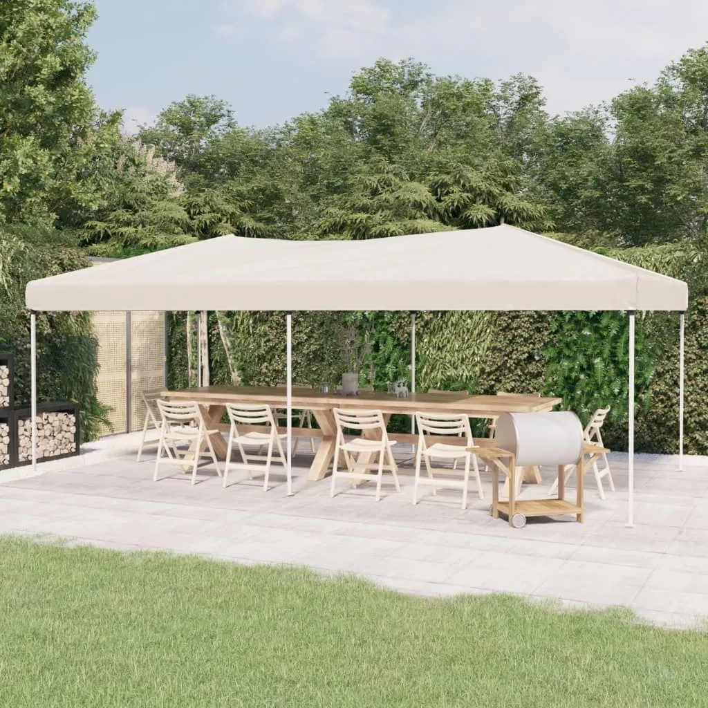 Tente de réception pliable 3x6 m Crème : Finis les Montages Difficiles - 2