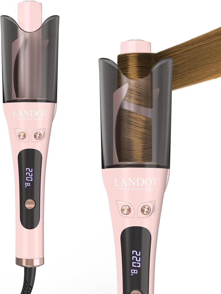 25mm Automatischer Rotierender Lockenstab - Für Beach Waves und Natürliche Locken, mit 8 Temperaturstufen (150-220°C) & Doppel-Rotationssystem