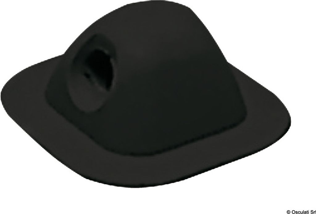 Leinendurchführung 96x96 mm schwarz , 1 Stück