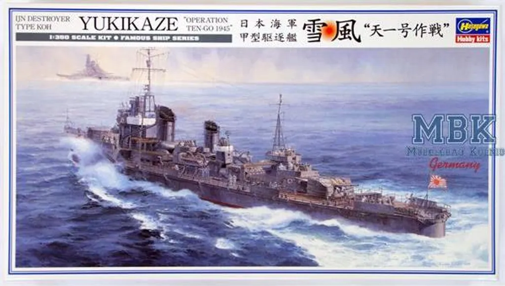 Destroyer Yukikaze Hasegawa 40022 Détails Opération Ten-Go 1945