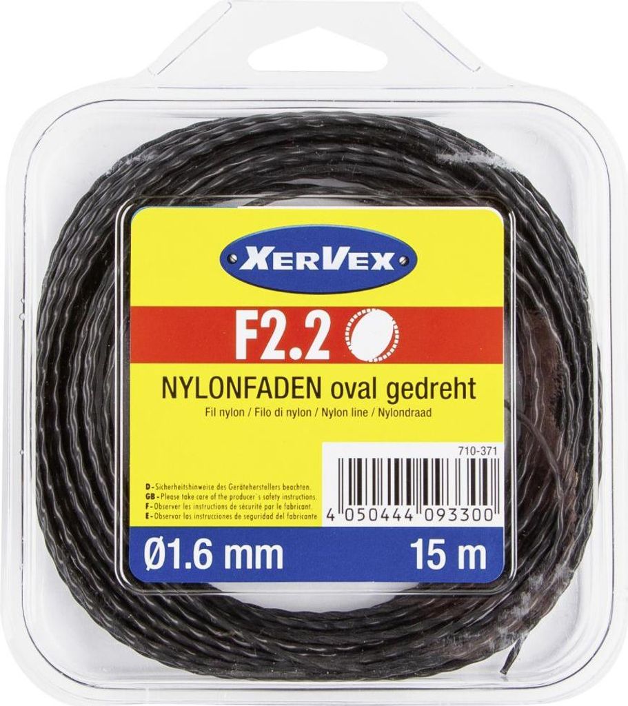 Nylonfaden F2.2 oval 1,6 mm 15 m