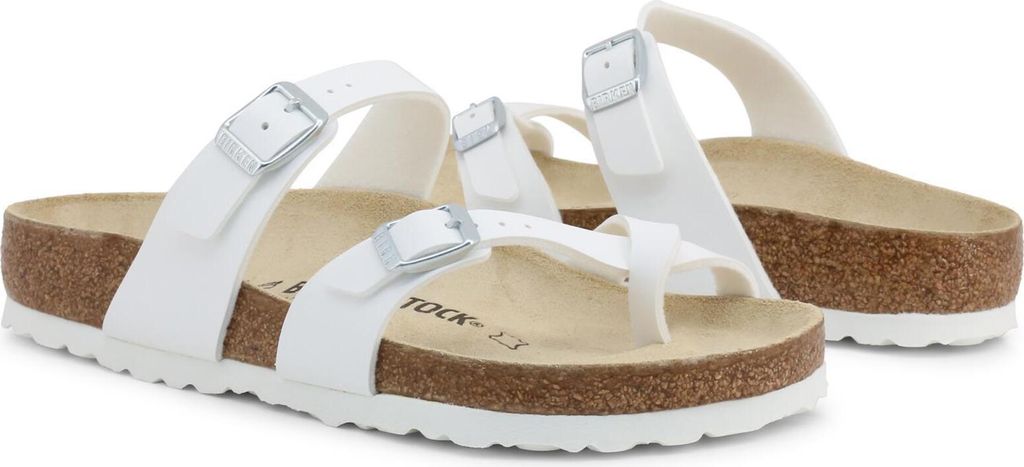 Birkenstock Mayari Weiß Normal Fußbett - Damen Hausschuhe - 071051