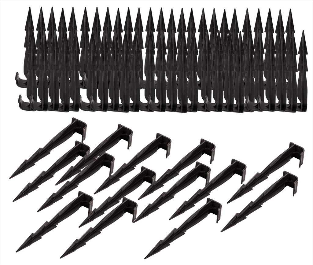 100er Set Erdspieße für Bewässerung 16 cm - 2 Widerhaken Produktbild