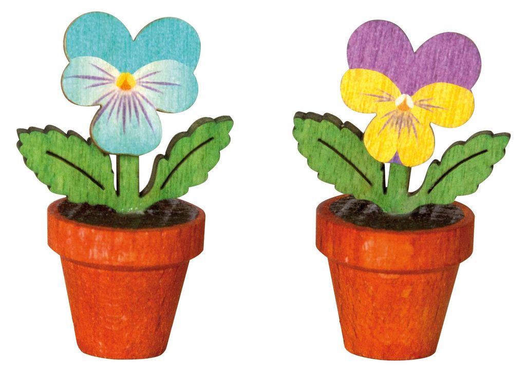 Kuhnert Mini-uil accessoires, motief: viooltjes, kleine set Productafbeelding 