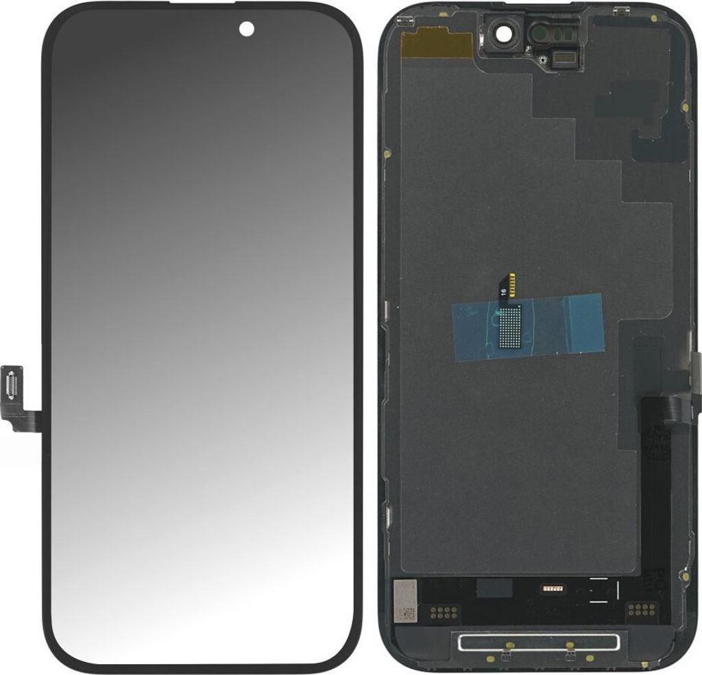 Kompatibel Soft OLED Display Touchscreen Bildschirm (mit IC Ersatz) Schwarz für Apple iPhone 16 A3287, A3081 & Werkzeug