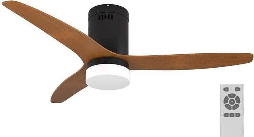 IMMAX NEO LITE VENTO SMART Deckenleuchte mit Ventilator 18W TUYA Wi-Fi braun-schwarz