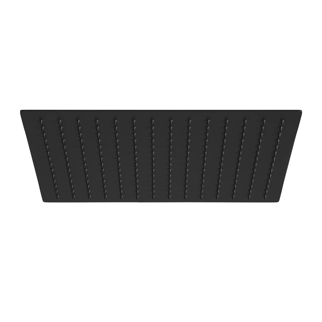 Soffione Pioggia 30cm Nero Opaco JOHO - Acciaio 304 Design Ultra Slim