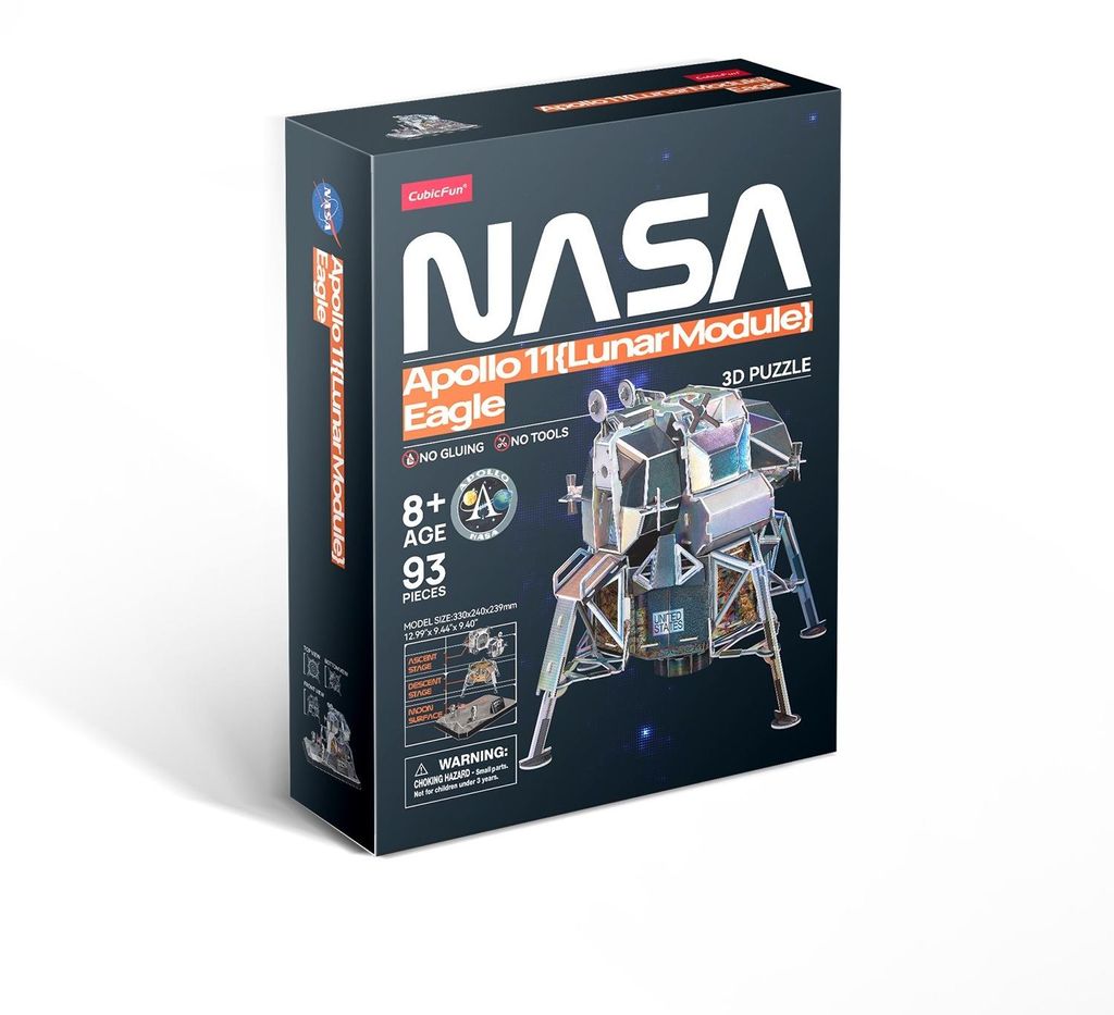 Puzzle 3D Moduł Księżycowy Apollo 11 93 elementy Produktbild 
