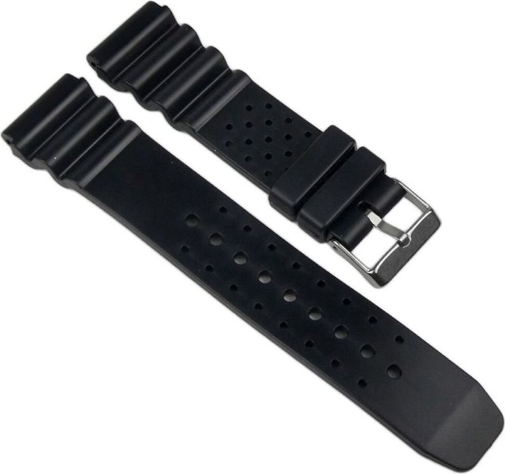 Minott Ersatzband Uhrenarmband PolyurethanBand schwarz 16mm