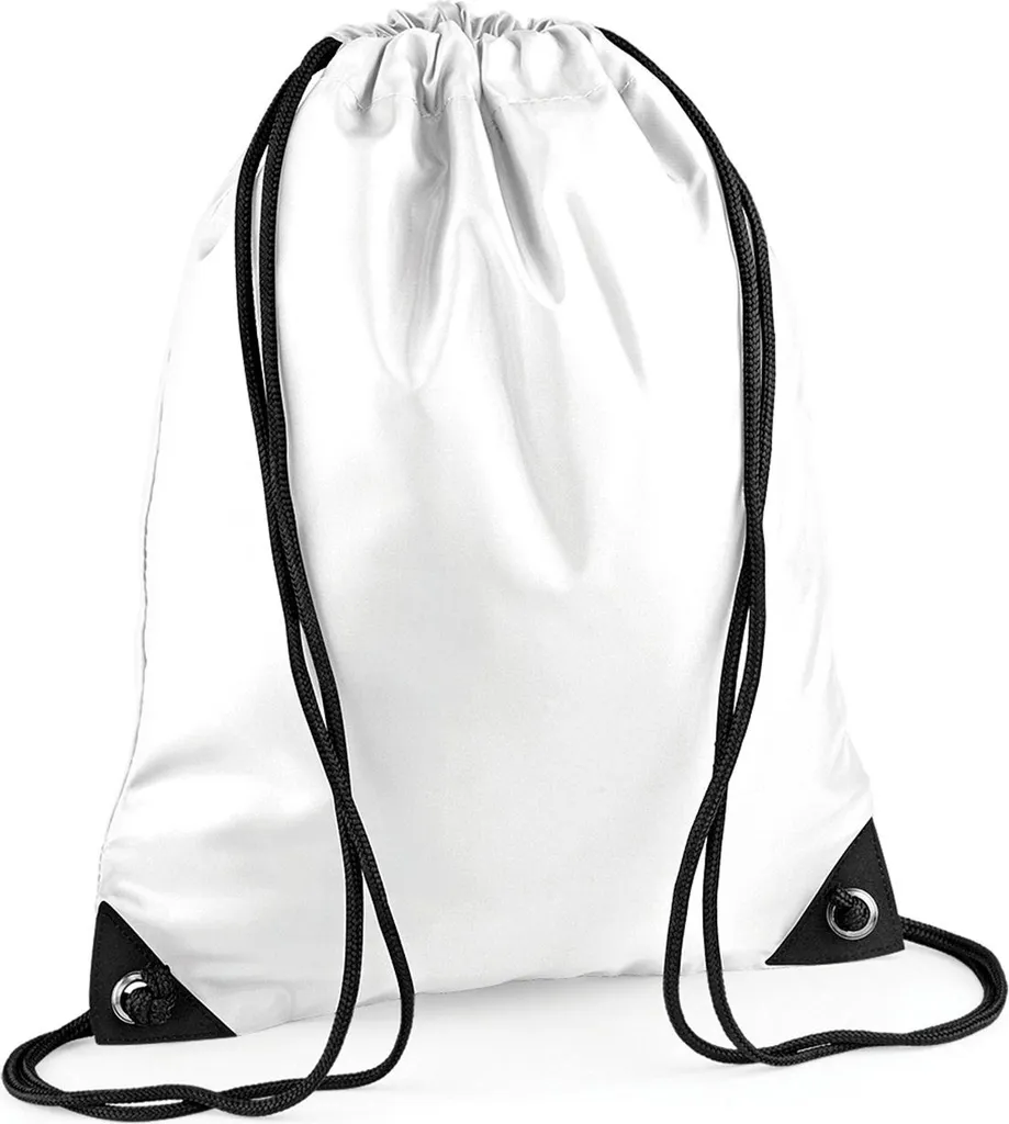 Bagbase Premium Gymsac White RW9090 - Accessorio Urban Tech