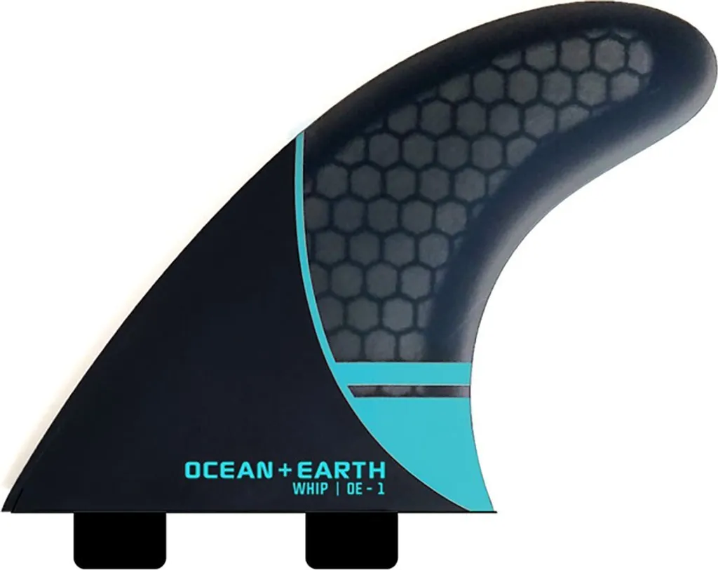 Dérives de Surf OE1 Whip Dual Tab Ocean & Earth M Argent contre le Décrochage
