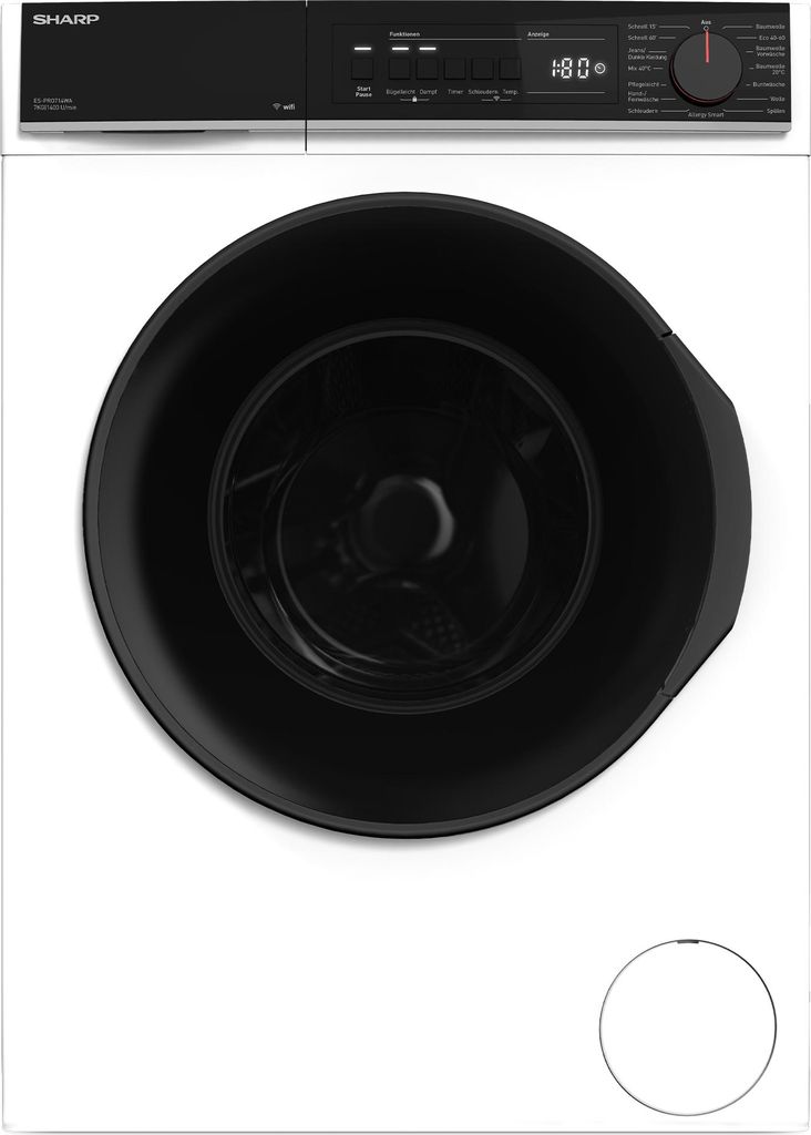 Sharp ES-PRO714WA-DE Waschmaschine 7kg AquaStop VeeZy App Produktbild 
