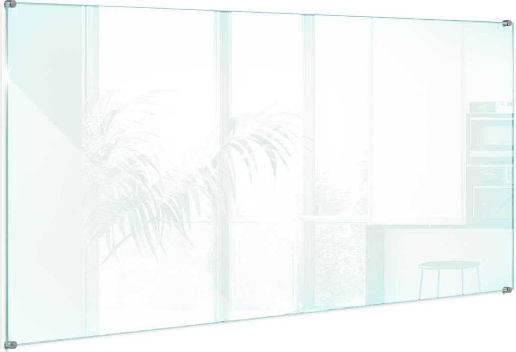 Transparente Glasplatte Küche – Klarglas – Dekorative – 6mm Produktbild 