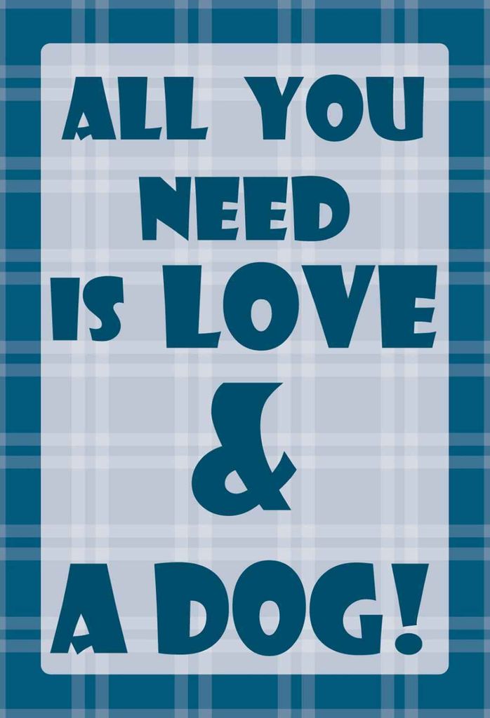 vianmo Holzschild 18x12 cm All you need & Dog Tier Haustier