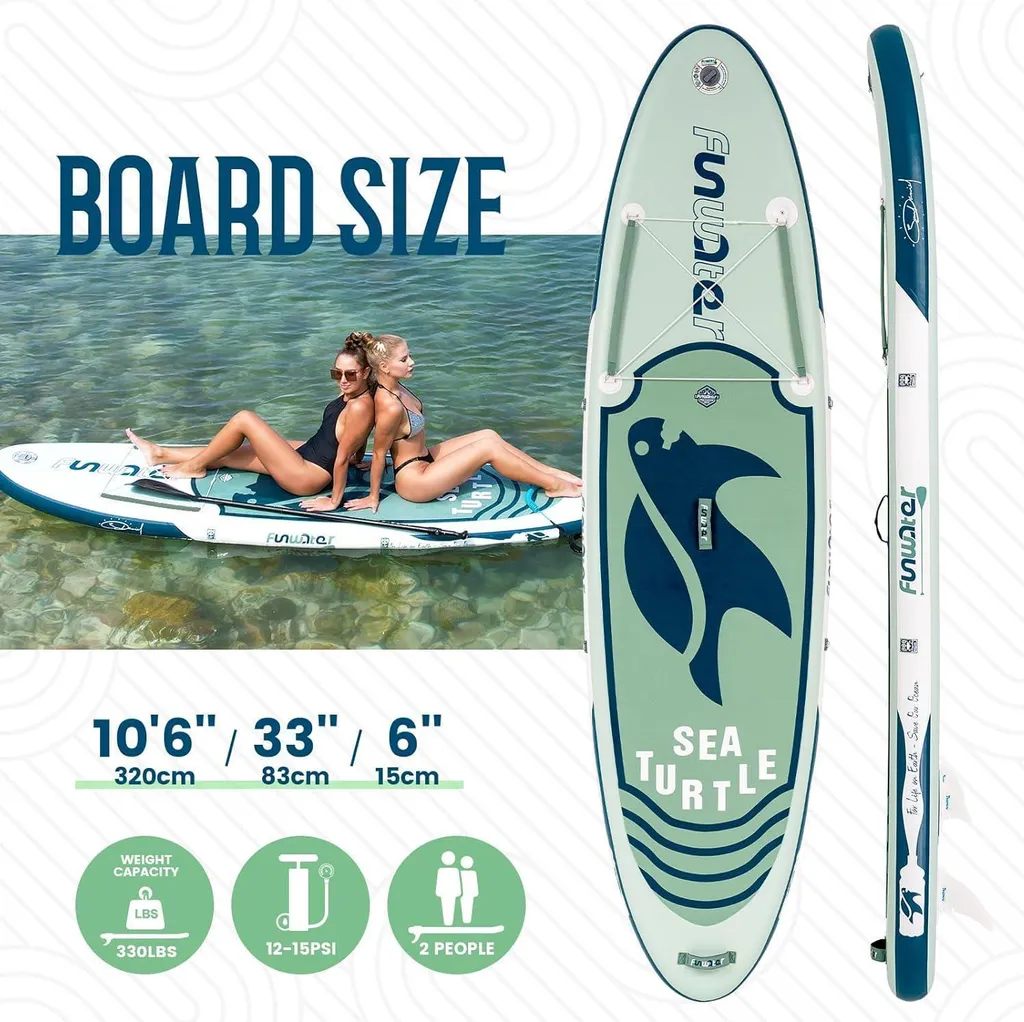 FunWater Stand Up Paddle Board Gonflable SUP avec Accessoires Complets