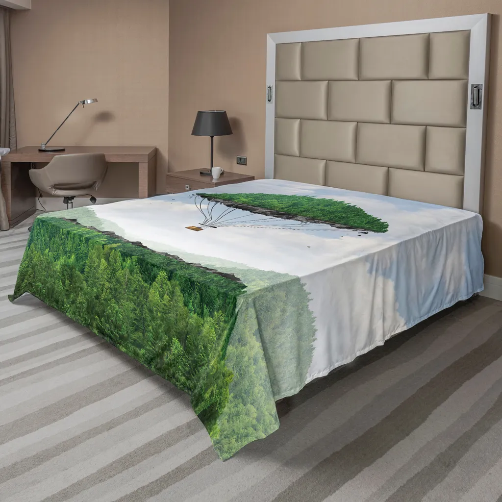 Drap Plat Vert Infroissable et Doux - Adieu au Linge de Lit Terne