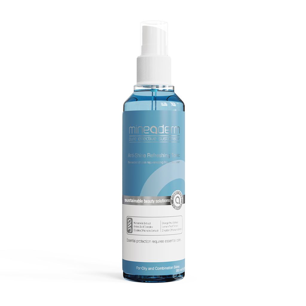 mineaderm - Anti-Shine Refreshing Face Tonic, für fettige Haut und Mischhaut, 200 ml