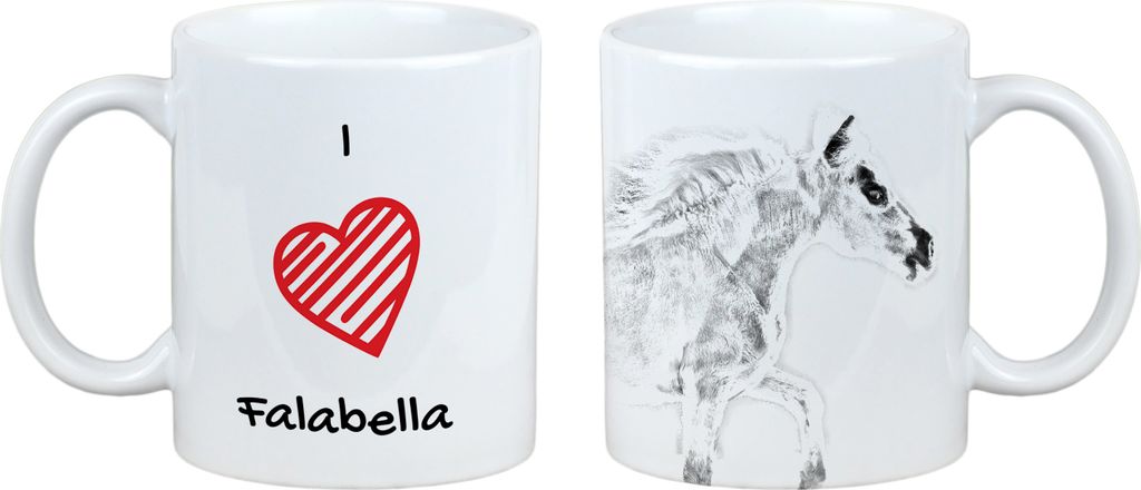 Falabella - Tasse mit Pferd, niedliche Tasse mit Grafik, Geschenk mit Ihrem Foto von der Marke Art-Dog