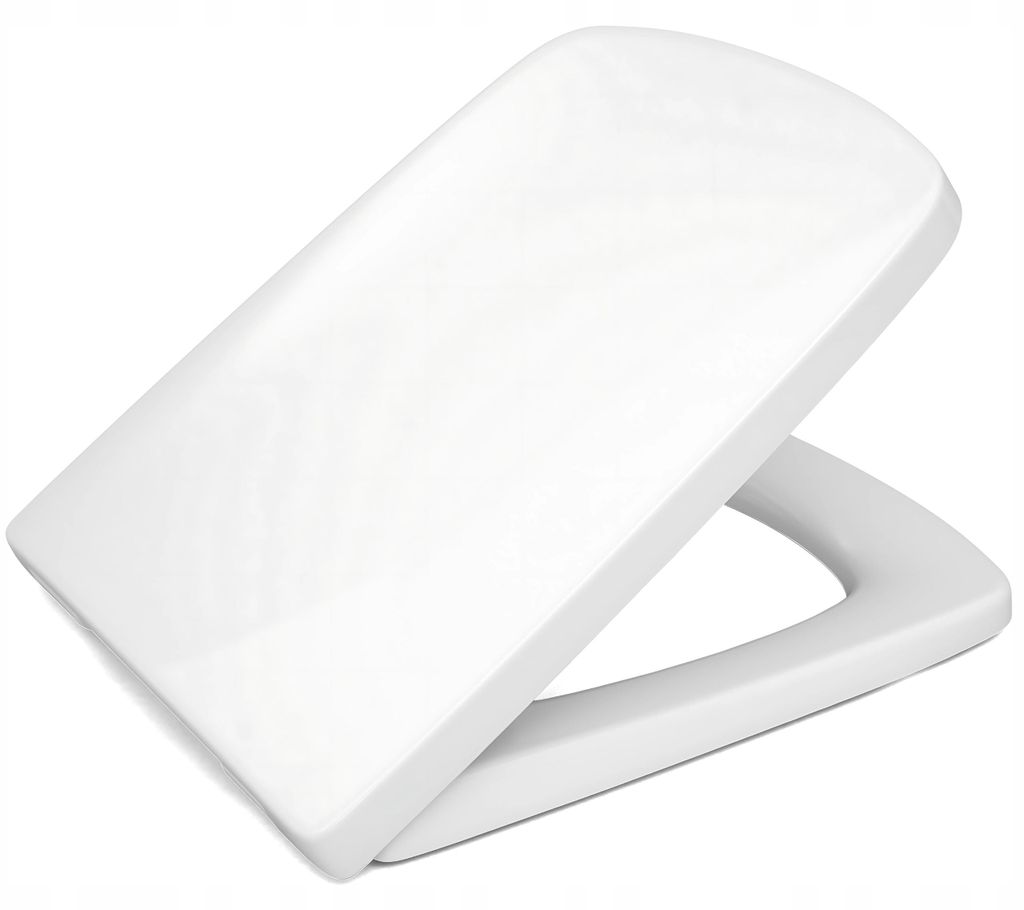 WC Sitz - Toilettensitz - Weiß - 45 Cm X 36,8 Cm - Antibakteriell - Langsame Schließung - Toilettendeckel