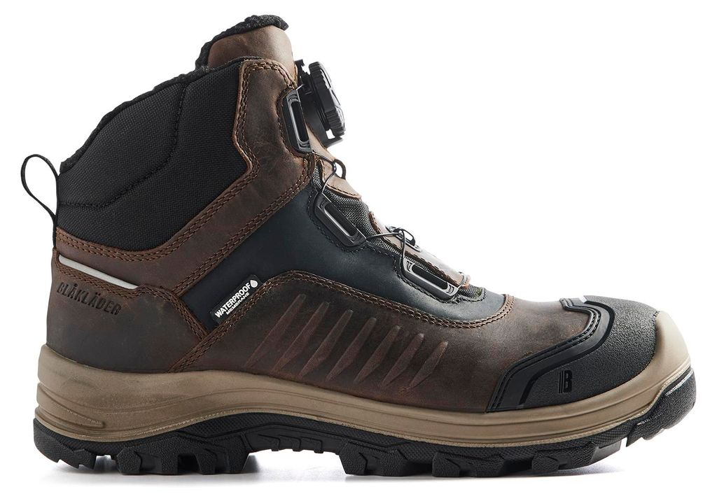 Blakläder STORM Winterstiefel S7S Wasserdicht 2492, Farbe:Braun/Schwarz, Größe:47