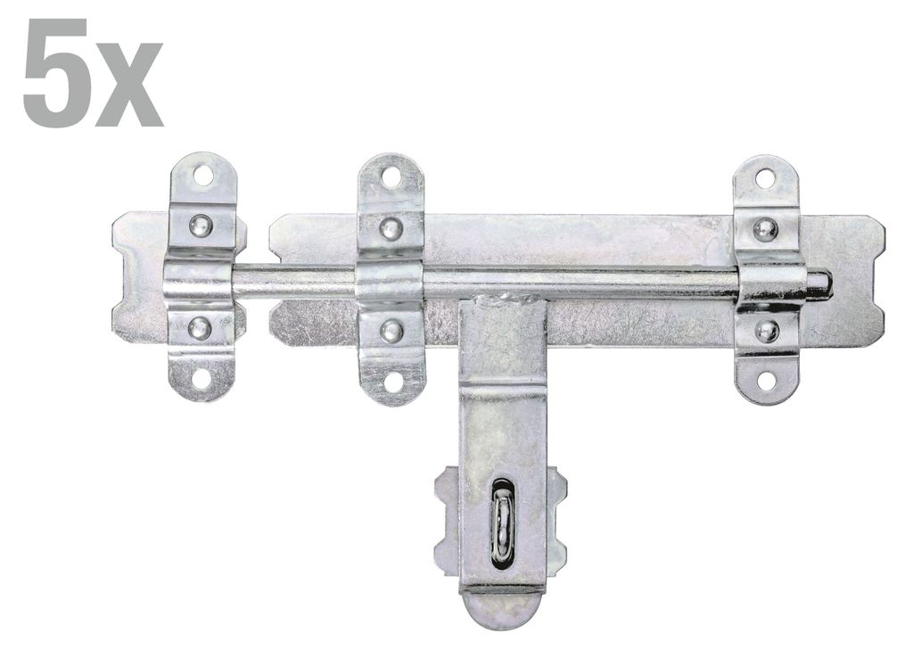 Alberts 5x verzinkte Bolzen-Schlossriegel, 340 mm – Bolzenriegel, Bolzenverschluss
