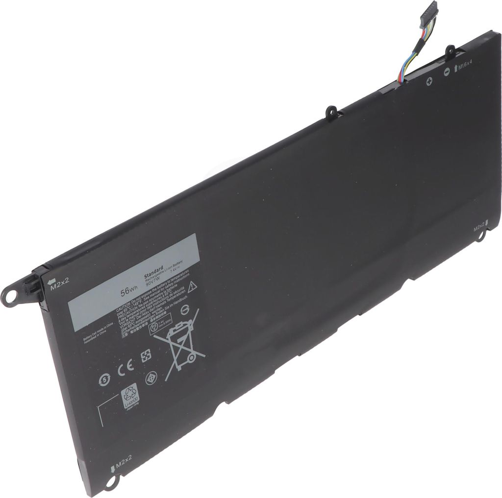 Akku passend für Dell XPS 13 9350, Li-Polymer, 7,4V, 7570mAh, 090V7W, 0DRRP, 0N7T6, 5K9CP, 90V7W, CN-0N7T6, DIN02, JD25G, JHXPY, RWT1R