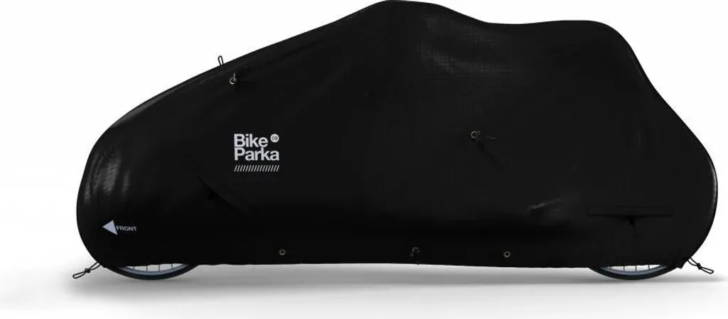 Housse Vélo Cargo BikeParka Noir : Finie la Rouille et l'Humidité