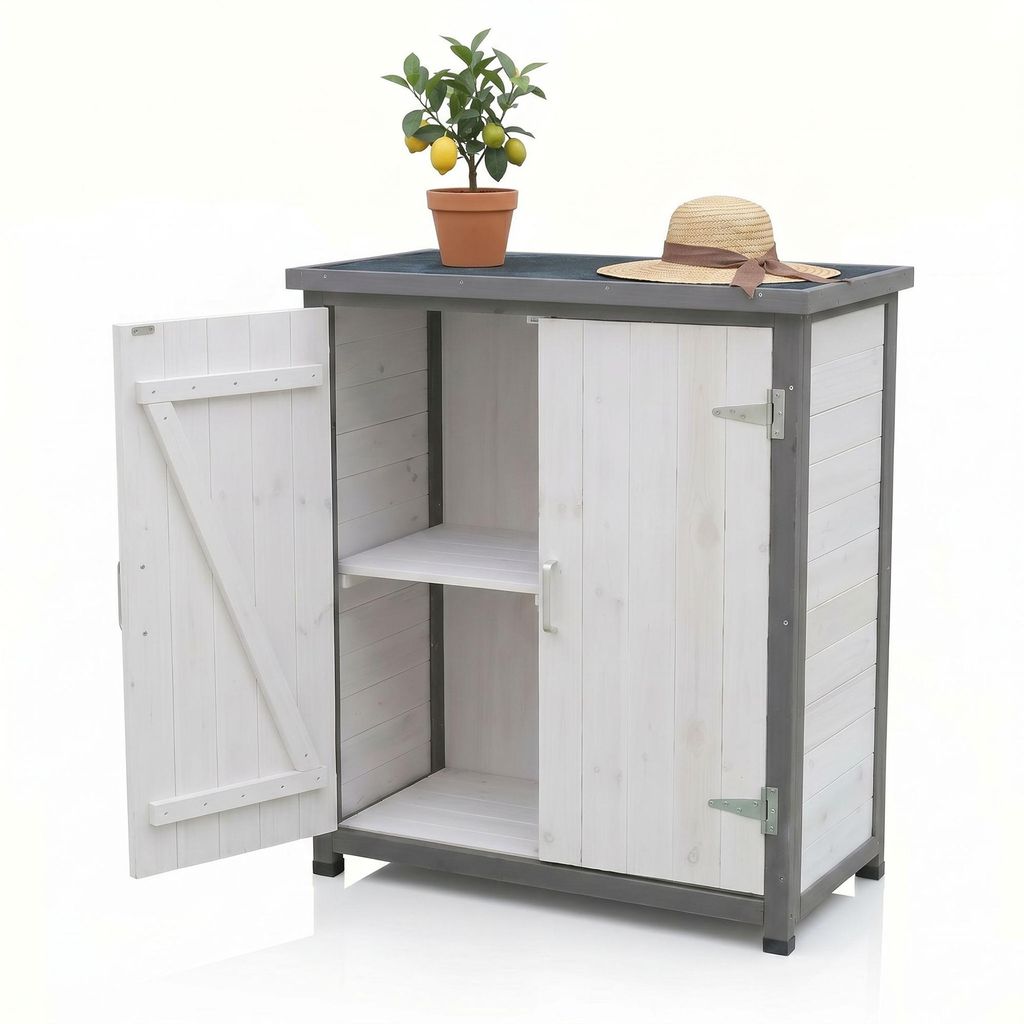 Mucola Geräteschrank Gerätehaus Gartenschuppen Schrank Produktbild 