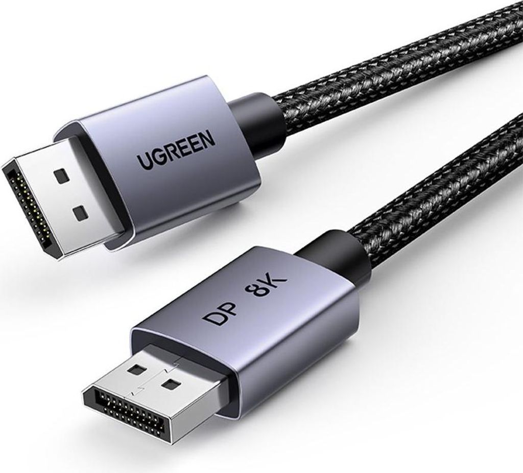 Ugreen DP120 DisplayPort 1.4 kabel, 2 meter, zwart Productafbeelding 