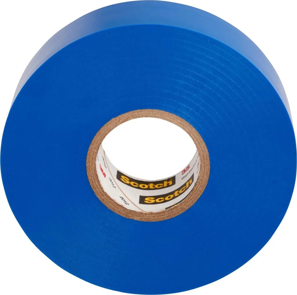 Ruban Isolant 3M Scotch 35 Bleu contre l'Humidité et Courts-Circuits