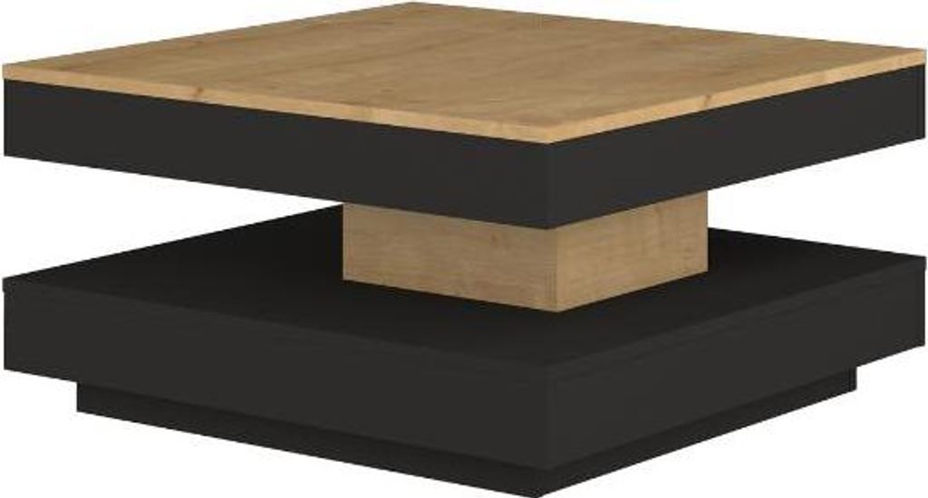 Table basse Soho 78x78 cm avec plateau extensible - Image du produit 