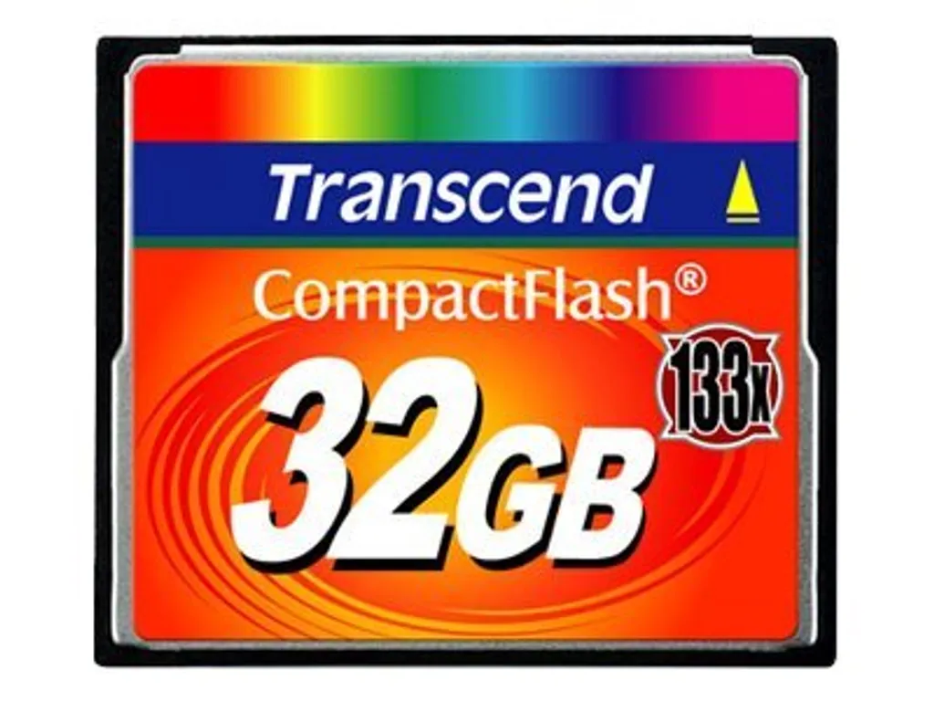 Carte Mémoire Compact Flash 32Go Transcend 133x pour Reflex Numérique