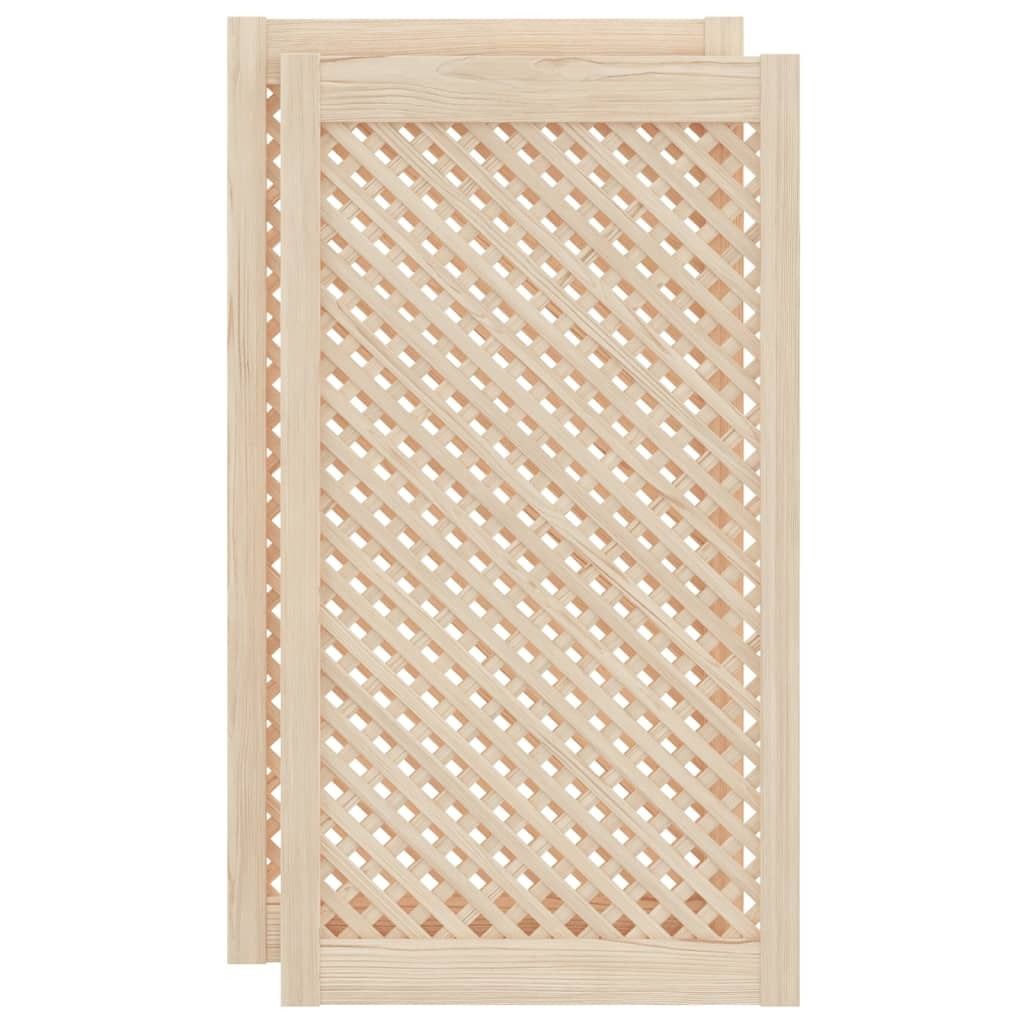 vidaXL Drzwi do szafy 2 szt. Konstrukcja kratowa 49,5x99 cm Zdjęcie produktu 