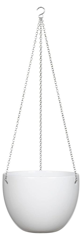 Hanging Pot, Blumentopf aus Keramik, Farbe: Alaska, 18 cm Durchmesser, 14,8 cm hoch, 2,2 l Vol.
