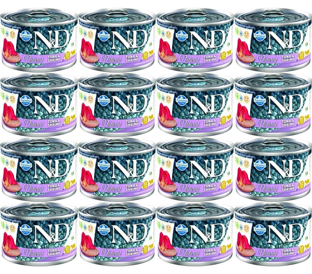FARMINA N&D Katzenfutter Natur Thunfisch & Garnelen - Produktbild 