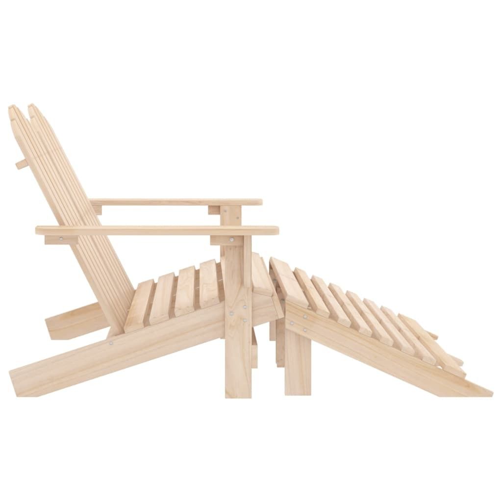 Möbel Outdoor-Stuhl/Picknickstuhl - Adirondack-Gartenbank 2-Sitzer - Gartensessel - mit Fußteil Tannenholz - 119,5x147,5x89,5 cm Top9798394