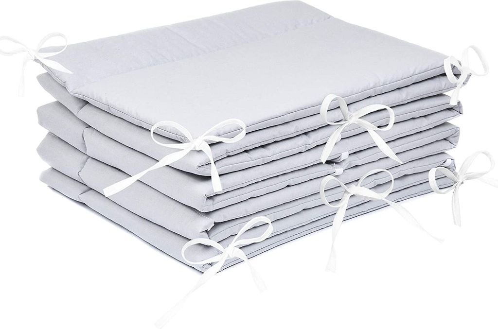 Amilian Bettumrandung Babybett Baby Kinder Nestchen Kantenschutz Bettnestchen Kopfumrandung für Laufstall Bettausstattung Bettschlange 360 cm