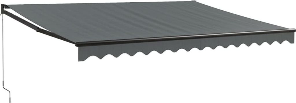 vidaXL Markise Einziehbar Anthrazit 4,5x3 m Stoff und Produktbild 