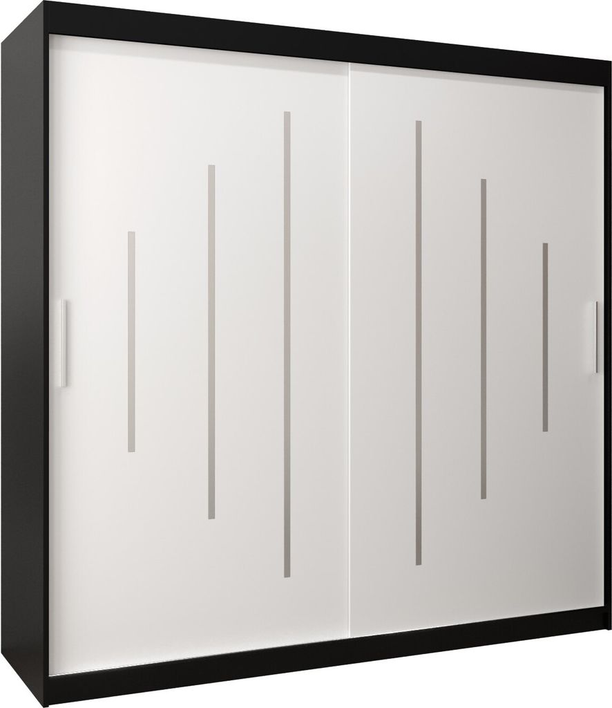 Kleiderschrank, Schiebetürenschrank Schlafzimmer, Schrank YORK 200 cm