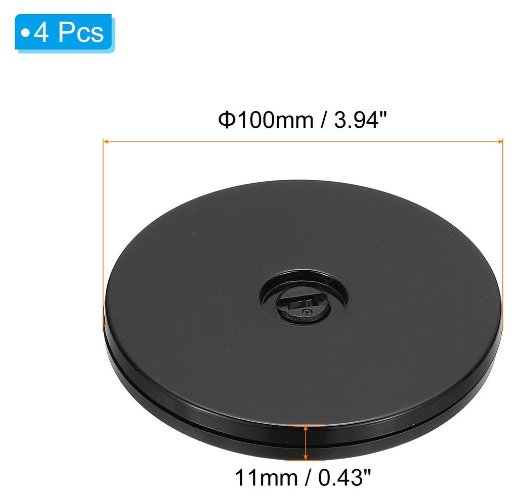 4" Schwerer Drehbarer Schwenk St?nder mit Stahl Kugel Lagern 4Stk 360¡ã Drehung Drehteller Lazy Susan Basis fš¹r Gro?bildschirm Fernseher Compu...