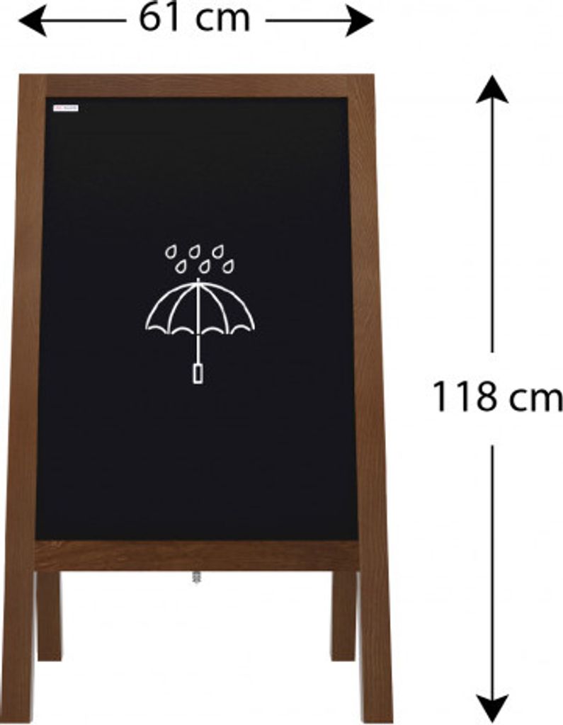 Allboards Reklamní áčko s křídovou tabulí 118x61 cm - Obrázek produktu 4