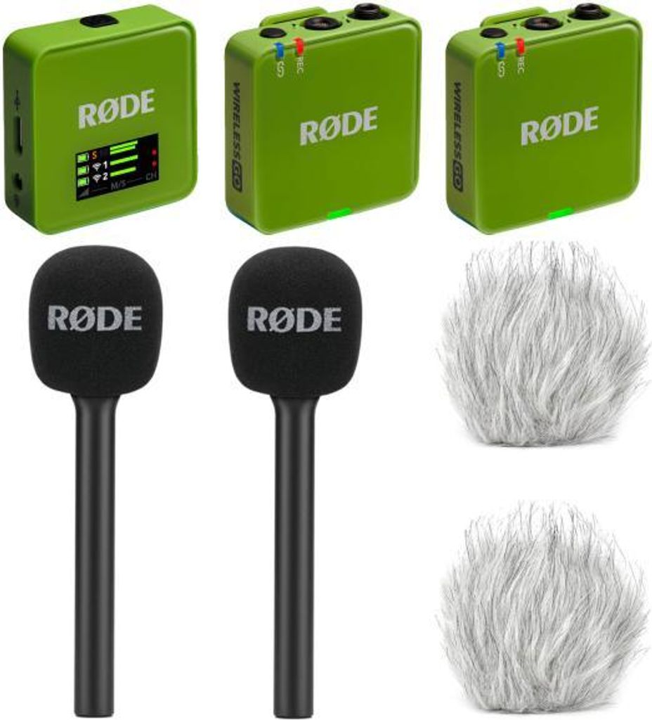Rode Mikrofon-Funksystem Wireless GO Gen 3 Grün Interview Set 2