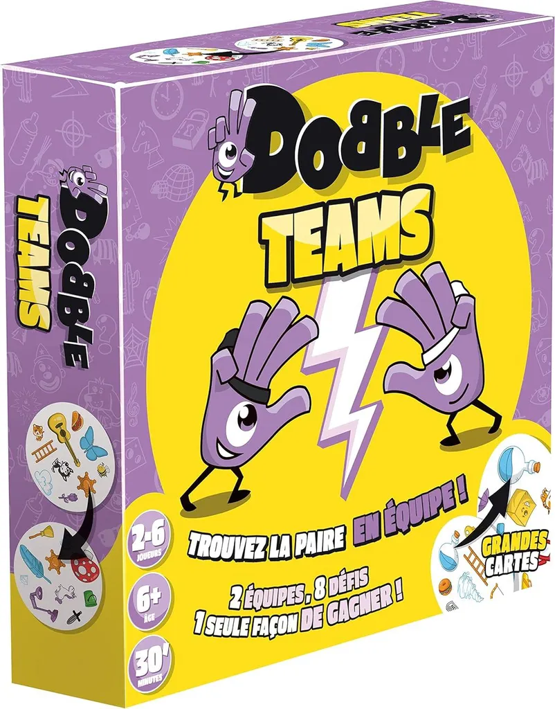 Jeu Dobble Teams Idéal pour l'Animation de Groupes et Anniversaires