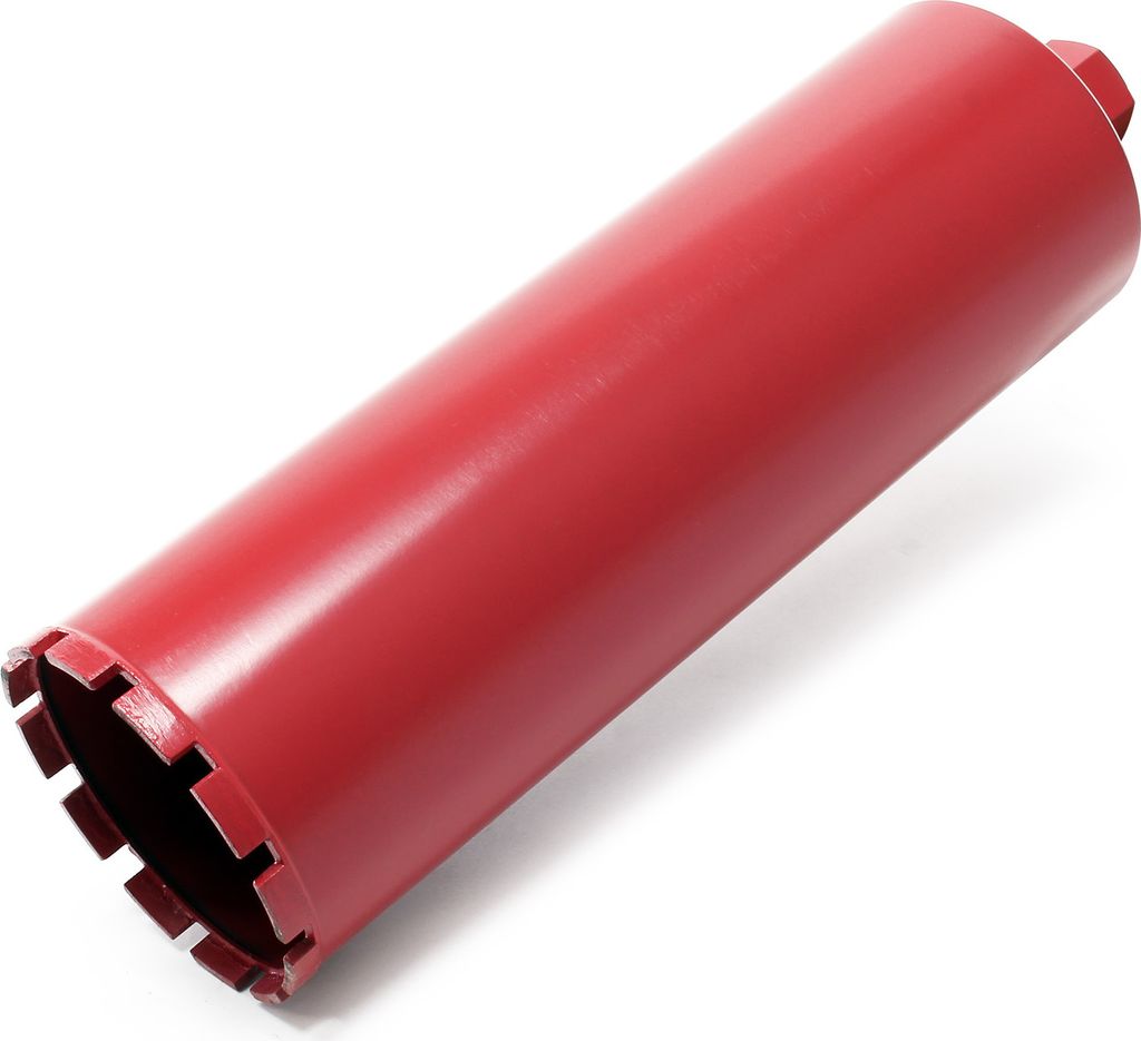 Wiltec Diamantbohrkrone 132 mm 1 1/4 UNC 400 mm für Kernbohrgeräte, Kernbohrkrone aus Sintermetall, Nassbohrkrone, Trockenbohrkrone