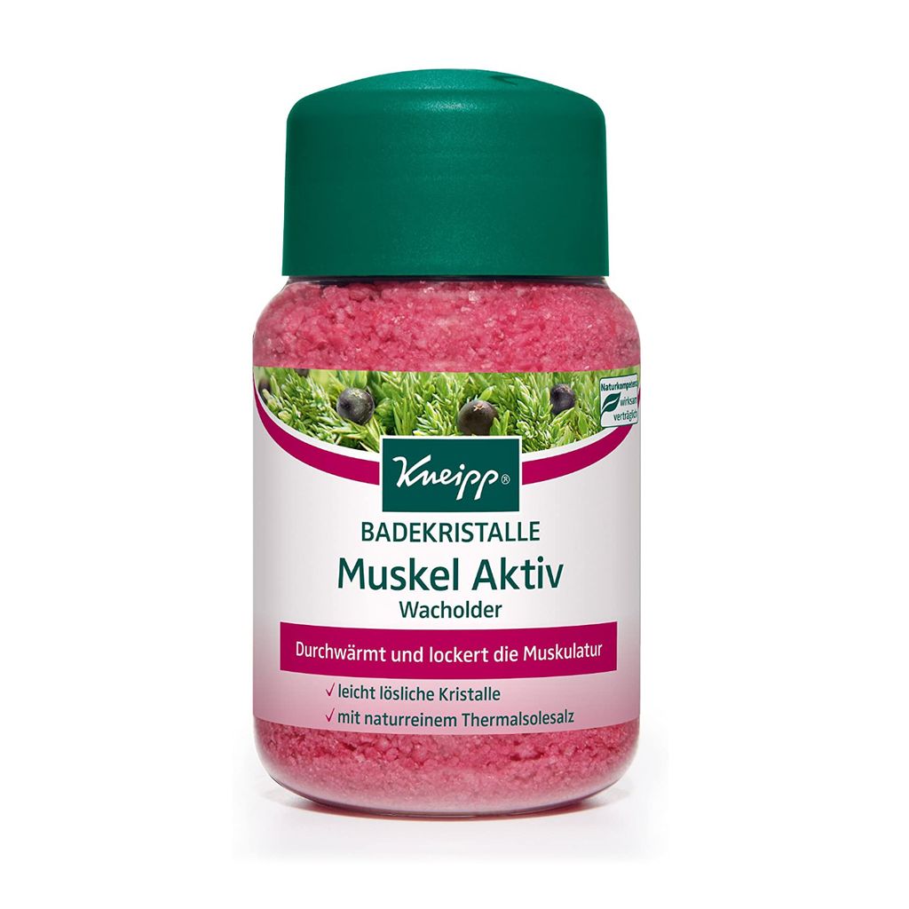 Cristaux de bain Muscle Actif Genévrier Réchauffe et détend Image du produit 