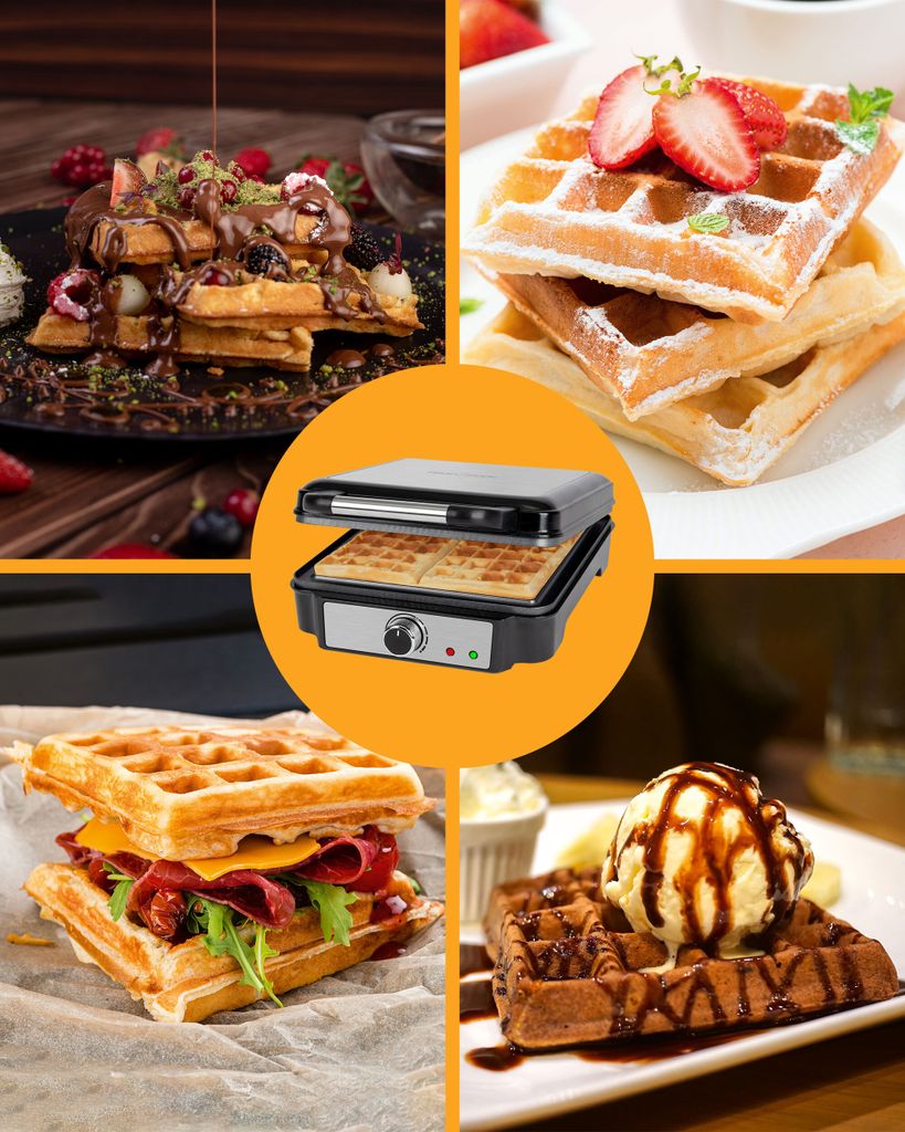 ProfiCook Waffeleisen für belgische Waffeln mit 4 Produktbild 5