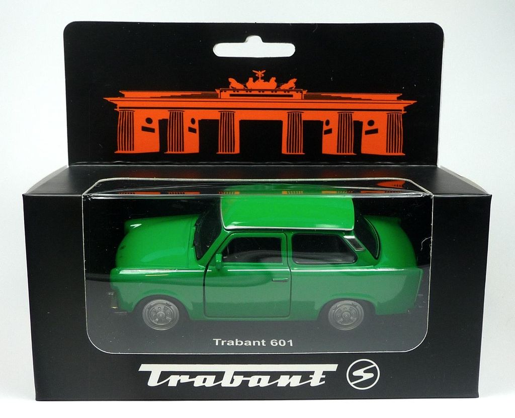 Modellauto Trabant 601 Modellauto ca. 11cm Sonderfarbe grün Produktbild 