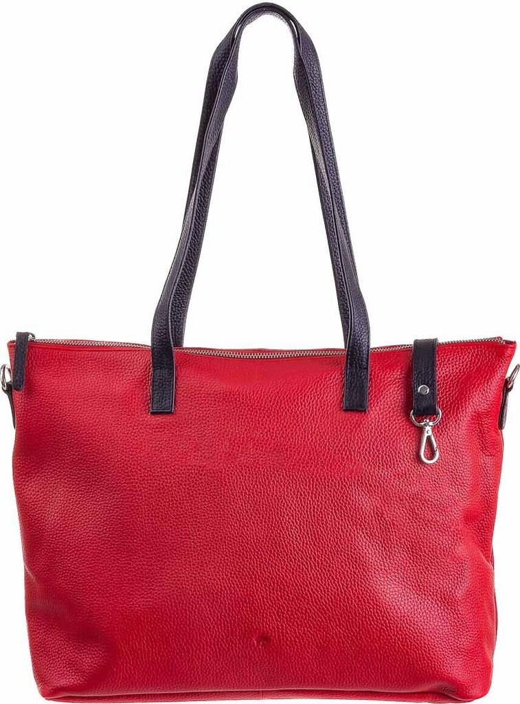 Prato LM K02 Asif Rindleder geprägt Shopper rot7schwarz